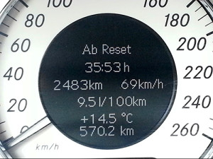 Werden wir den Benzinverbrauch reduzieren können? <br />2.500 Kilometer ohne CarTuner. Der durchschnittliche Benzinverbrauch lag bei 9,5 Litern.
