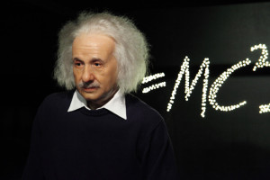 Waxwork of Albert Einstein  Photo courtesy of Petr Kratochvil